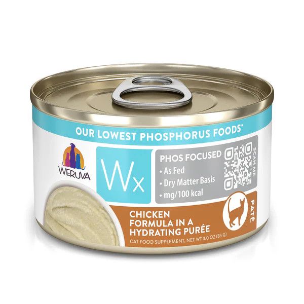 Weruva Wx Chicken Puree Low Phosphorous Canned Cat Food 3 oz