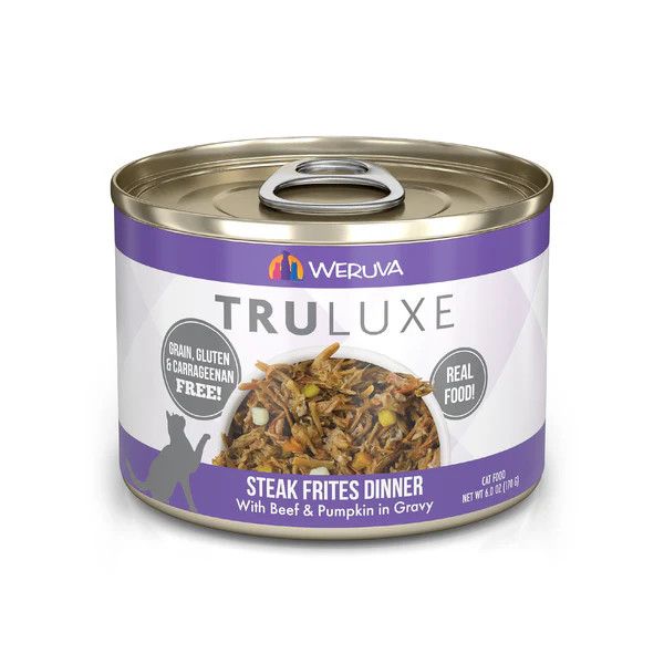 Weruva Steak Frites Beef and Pumpkin in Gravy Canned Cat Food 6 oz