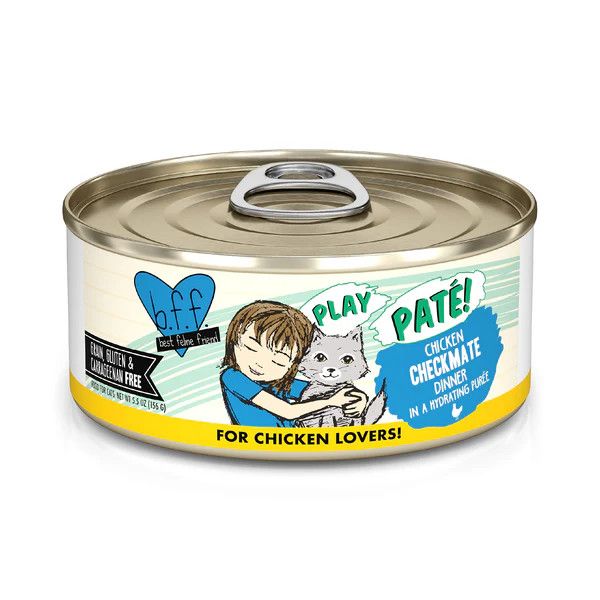 Weruva PLAY Pate Chicken Checkmate Canned Cat Food 5.5 oz
