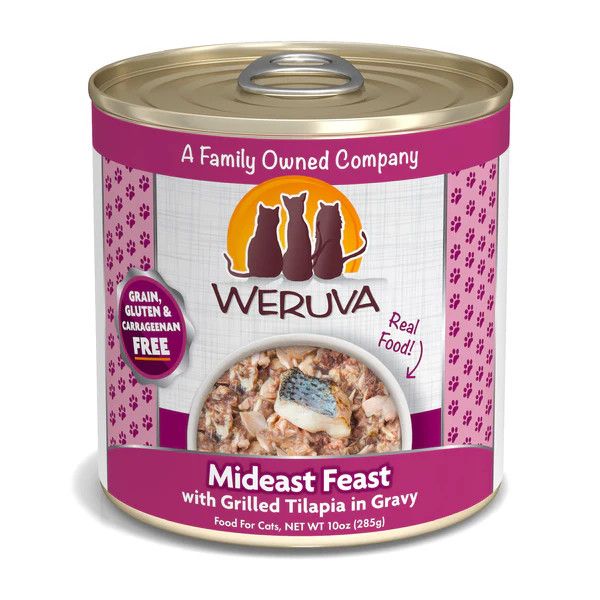 Weruva Mideast Feast Tilapia in Gravy Canned Cat Food 10 oz