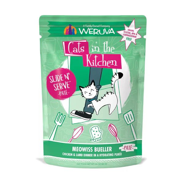 Weruva Meowiss Bueller Chicken and Lamb Pate Wet Cat Food 3 oz