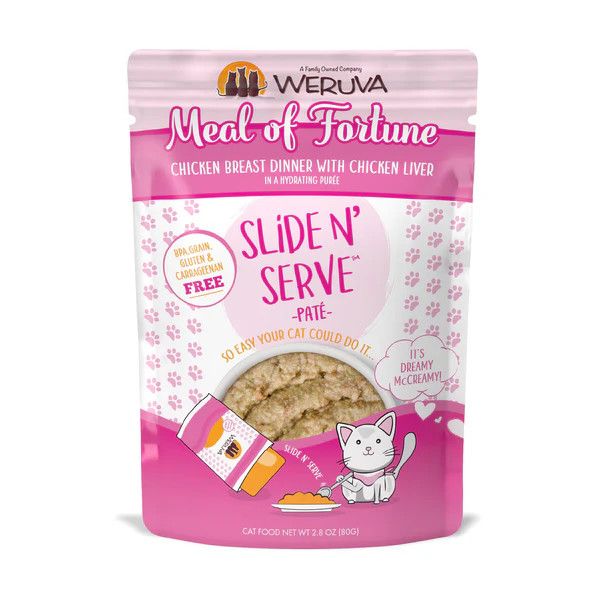 Weruva Meal of Fortune Chicken Breast and Liver Pate Wet Cat Food 2.8 oz