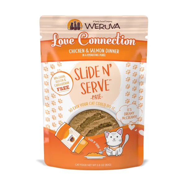 Weruva Love Connection Chicken and Salmon Pate Wet Cat Food 2.8 oz
