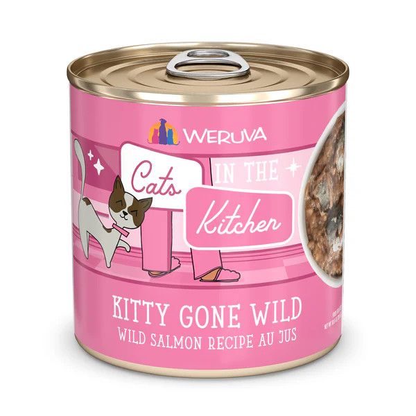 Weruva Kitty Gone Wild Salmon, Tuna and Sardines Canned Cat Food 10 oz