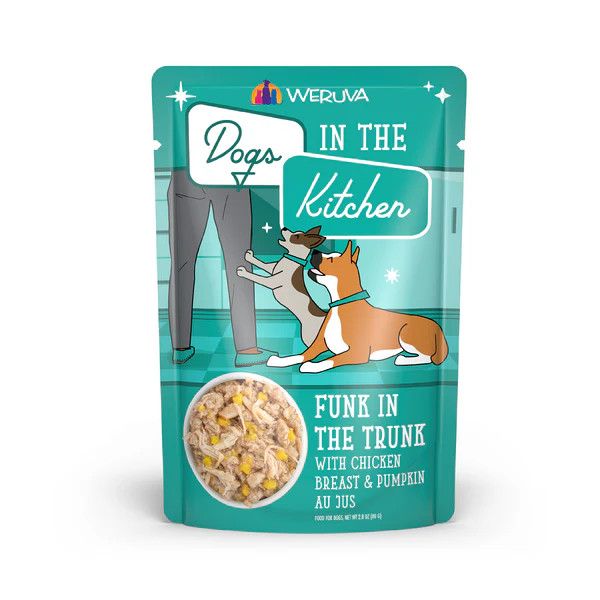 Weruva Funk in the Trunk Chicken and Pumpkin Au Jus Wet Dog Food 2.8 oz