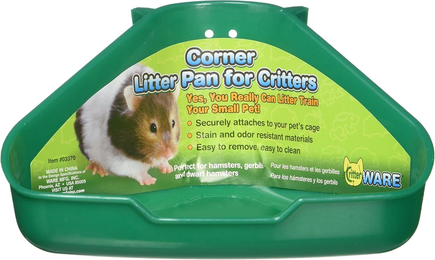Ware Corner Litter Pan for Critters