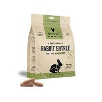 Vital Essentials Frozen Raw Rabbit Entree Mini Patties Cat Food 28 oz
