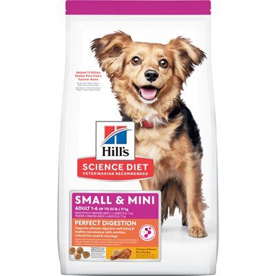 Hill&#39;s Science Diet Dog Perfect Digestion Small &amp; Mini Chicken &amp; Rice 12 LB