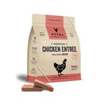 Vital Essentials Frozen Raw Chicken Entree Dog Food Patties 6 lbs