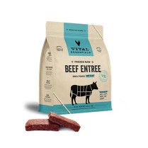 Vital Essentials Frozen Raw Beef Entree Dog Food Patties 6 lbs