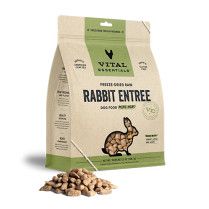 Vital Essentials Freeze-Dried Raw Rabbit Entree Dog Food Mini Nibs 25 oz