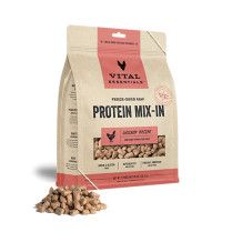 Vital Essentials Freeze-Dried Raw Protein Mix-In Chicken Recipe Mini Nibs Topper for Dogs 18 oz