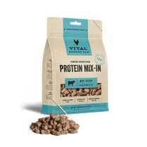 Vital Essentials Freeze-Dried Raw Protein Mix-In Beef Recipe Mini Nibs Topper for Dogs 6 oz