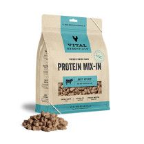 Vital Essentials Freeze-Dried Raw Protein Mix-In Beef Recipe Mini Nibs Topper for Dogs 18 oz