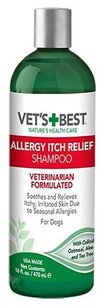 Vets Best Allergy Itch Relief Shampoo Dog 16oz