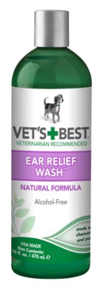 Vets Best Ear Relief Wash Dog 16oz