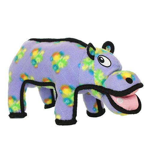 Tuffy Junior Zoo Animal Hippo Durable Dog Toy Small
