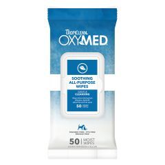 Tropiclean Oxymed Soothing Relief Wipes Dog 50Pk