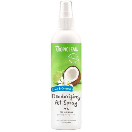 Tropiclean Lime And Coconut Deodorizing Pet Spray Dog 8Oz