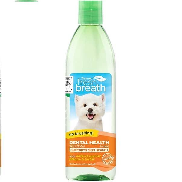 Tropiclean Fresh Breath Oral Care Water Additve Plus Skin And Coat Dog 1X473Ml