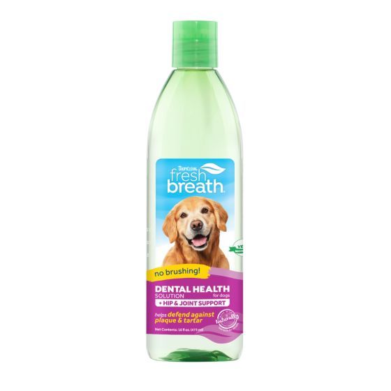 Tropiclean Fresh Breath Oral Care Water Additve Plus Hip And Joint Dog 473Ml