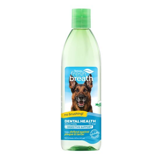 Tropiclean Fresh Breath Oral Care Water Additive Plus Digestion Dog 473Ml