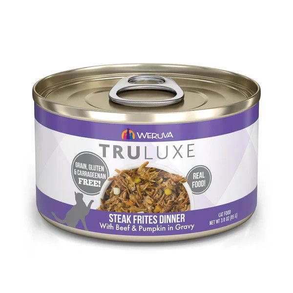 Weruva Steak Frites Beef and Pumpkin in Gravy Canned Cat Food 3 oz