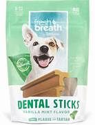 Tropiclean Fresh Breath Dental Sticks Regular Sized for Dogs Over 25 lb 8 Pack
