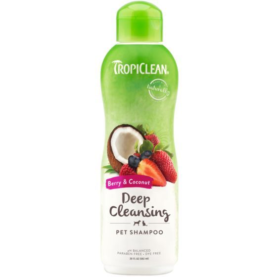 Tropiclean Berry And Coconut Deep Cleaning Shampoo Dog 20Oz