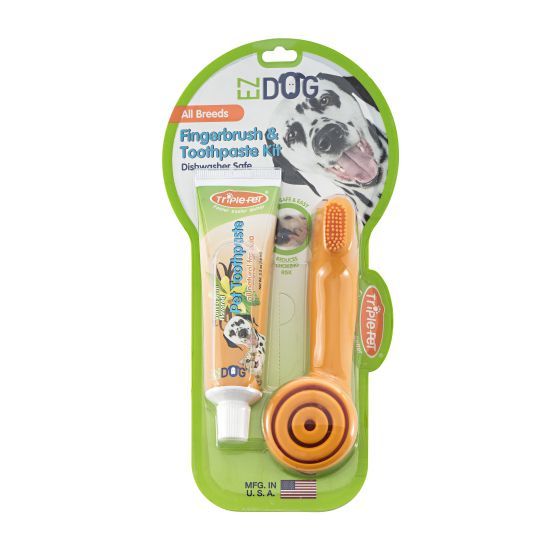 Triple Pet Ezdog Finger Brush Kit Dog 1pc