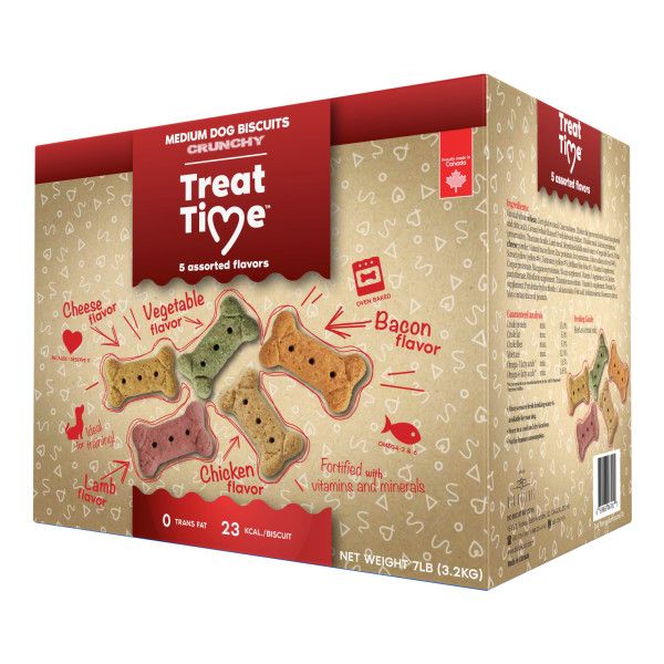 Treat Time Medium Assorted Dog Treats 7 lb