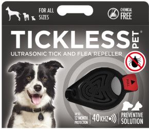 Tickless Pet Classic Medallion (Black)
