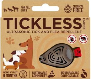 Tickless ECO Pet Ultrasonic Tick and Flea Repellent Brown