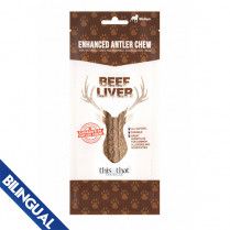 This &amp; That Enhanced Antler Chew Beef Liver Medium