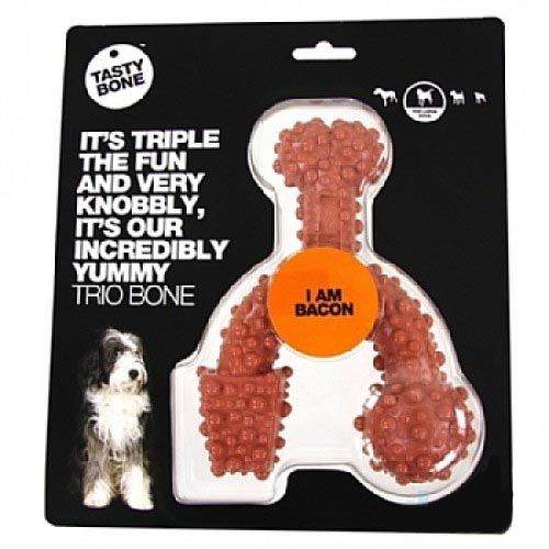 Tasty Bone Trio Bone Bacon Flavoured Dog Chew