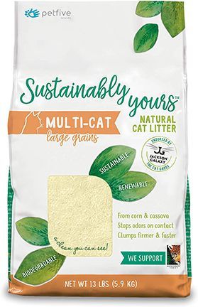 Sustainably Yours Natural Biodegradable Multicat Large Grains Cat 13lb