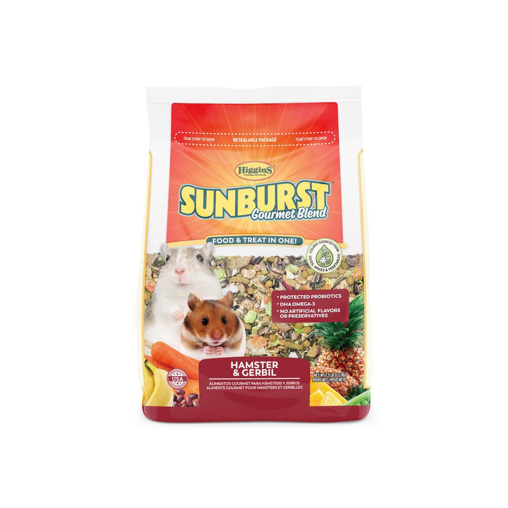 Sunburst Hamster &amp; Gerbil 2.5Lb
