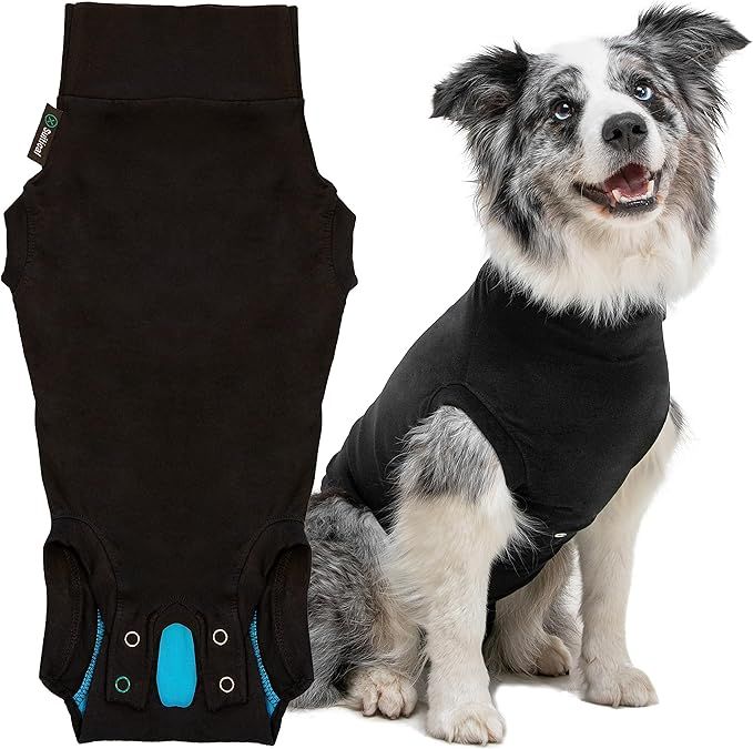 Suitical Recovery Suit Dog Black Xs