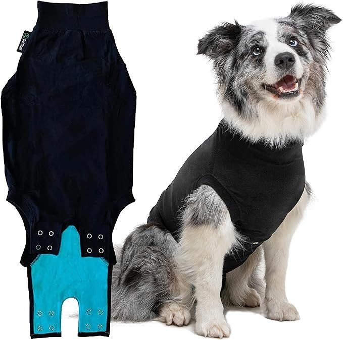 Suitical Recovery Suit Dog Black S+