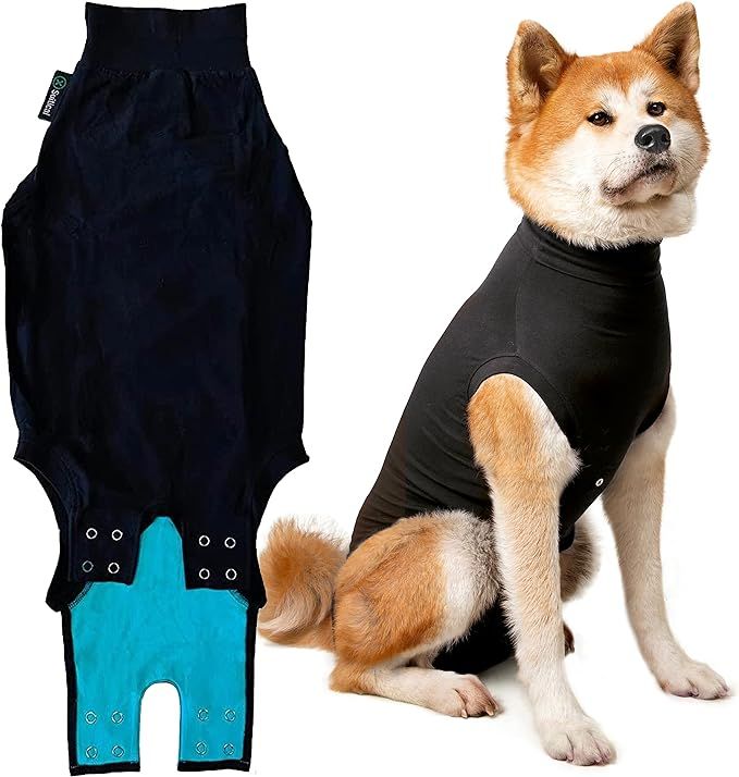 Suitical Recovery Suit Dog Black Xl