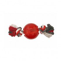 Spot Play Strong Ball with Rope Dog Toy 3.75 Inch