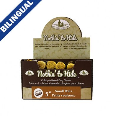 Nothin&#39; To Hide Peanut Butter Roll 5&quot; Premium Dog Chew