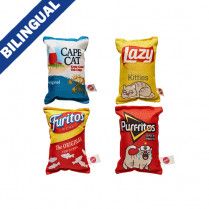 Spot Fun Food Kitty Chips Assorted 5&quot; Cat Toy