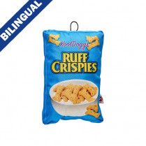 Spot Fun Food Cereal Ruff Crispies Dog Toy with Squeaker