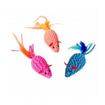 Spot Elasteeez Mouse &amp; Feather Assorted Cat Toy