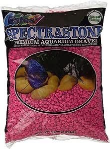 Spectrastone Permaglo Pink Aquarium Gravel for Freshwater Aquariums, 5-Pound Bag