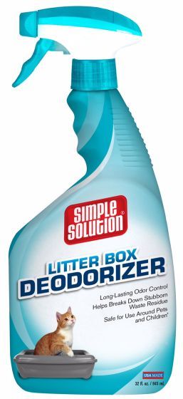 Simple Solution Cat Litter Box Deodorizer Spray Cat 32oz
