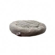 Ruff Love Faux Fur Donut Bed Dark Grey 36&quot; X 36&quot; Dog Bed
