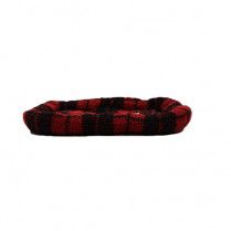 Ruff Love Crate Bed Bolster Style Buffalo Plaid 47&quot; X 29&quot; Dog Bed