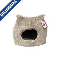 Ruff Love Cozy Cat Bed Taupe 19&quot; x 19&quot;